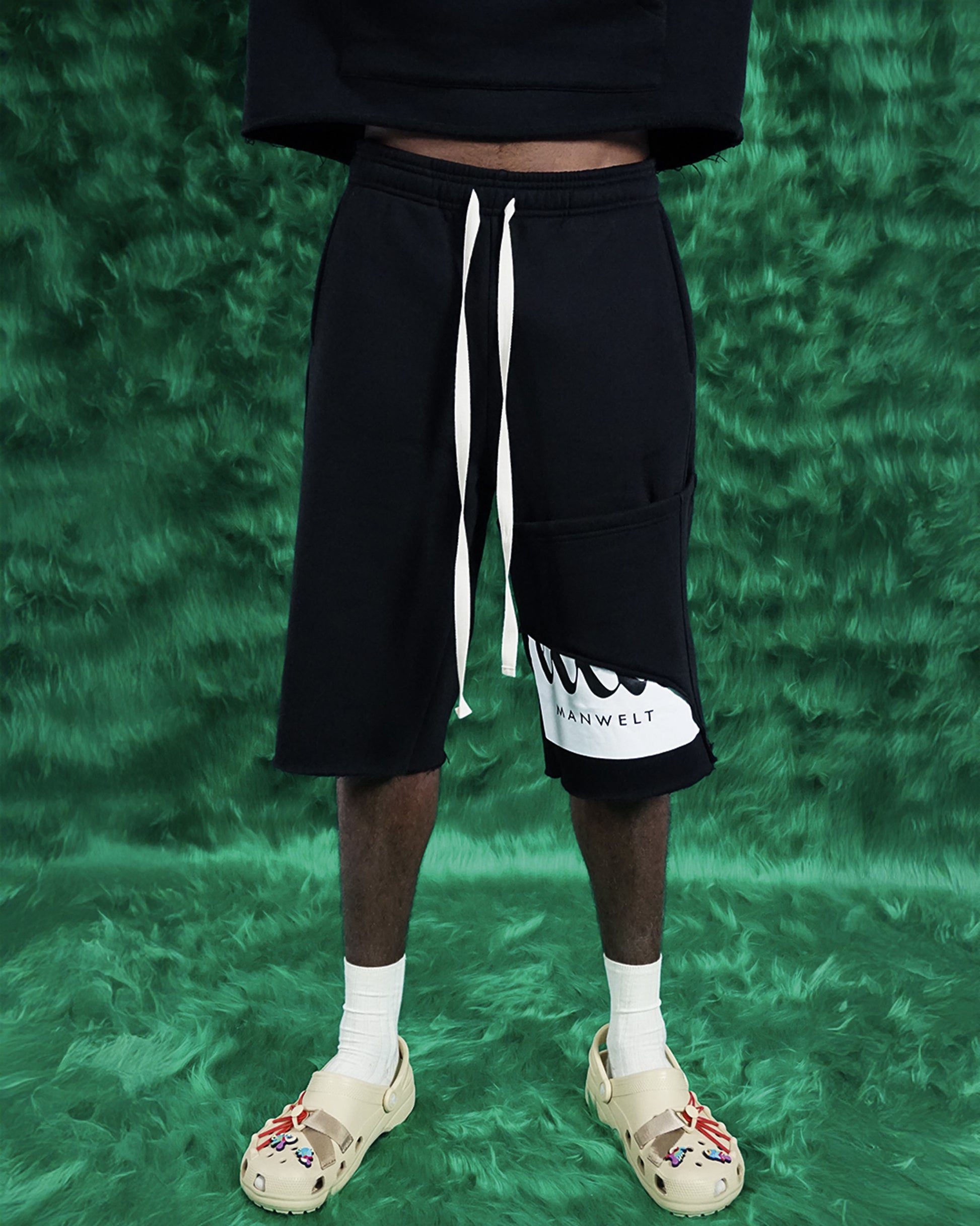 Baggy Sweatpants Corto Negro