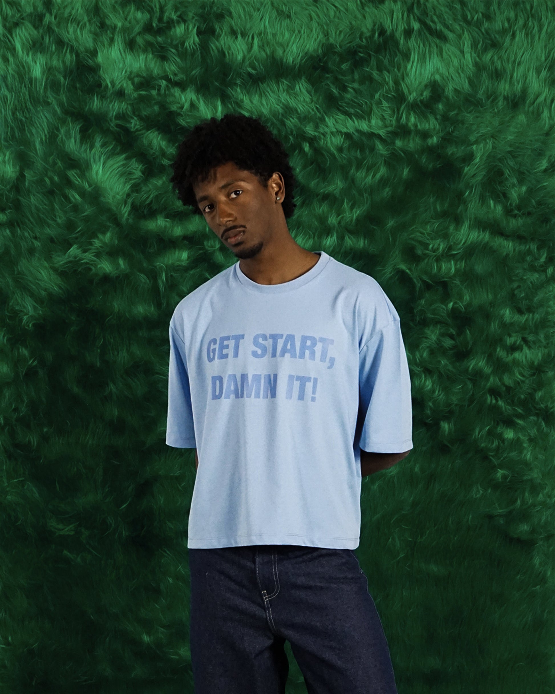 Camiseta Cropped ´GET STARTED, DAMN IT!`