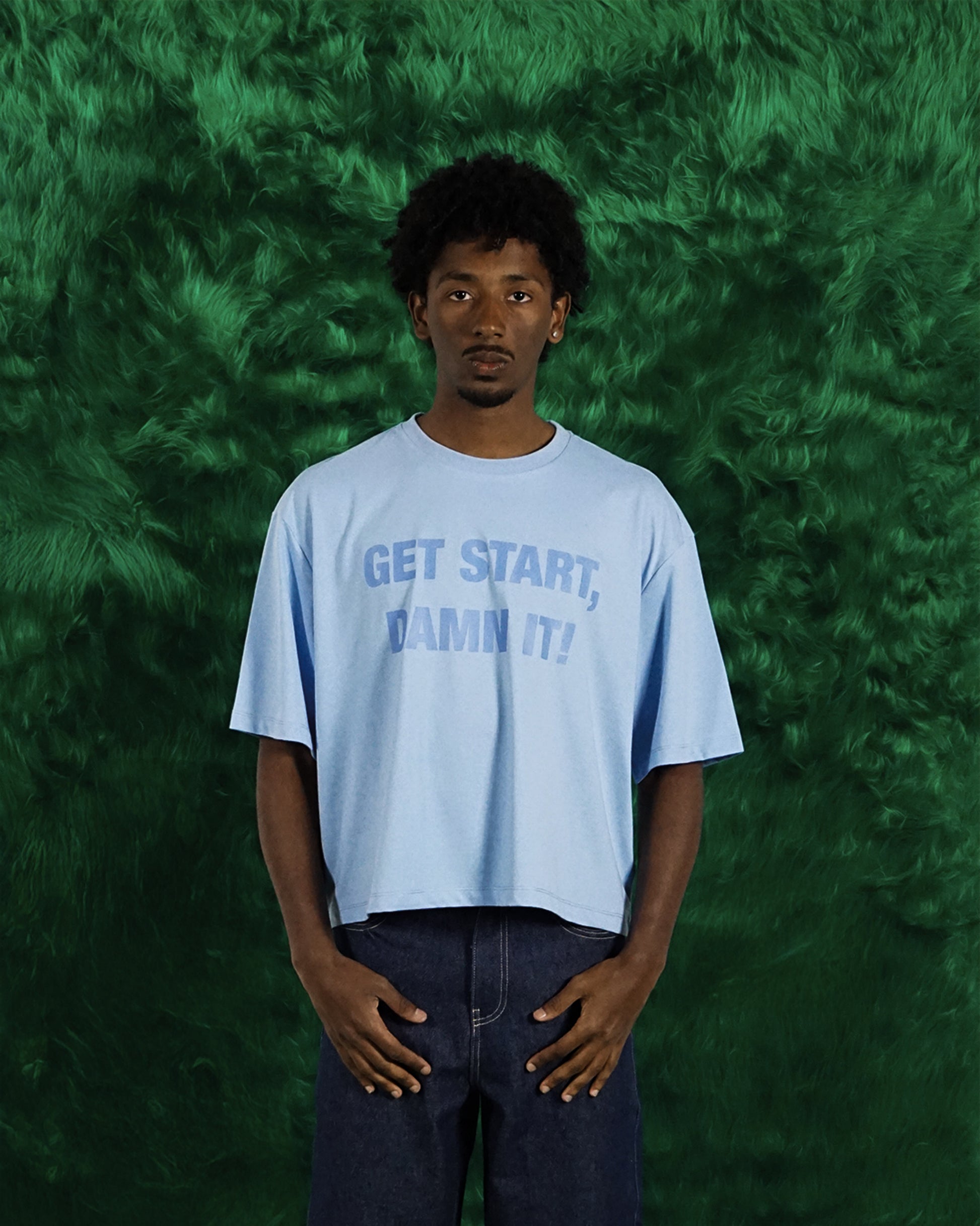 Camiseta Cropped ´GET STARTED, DAMN IT!`
