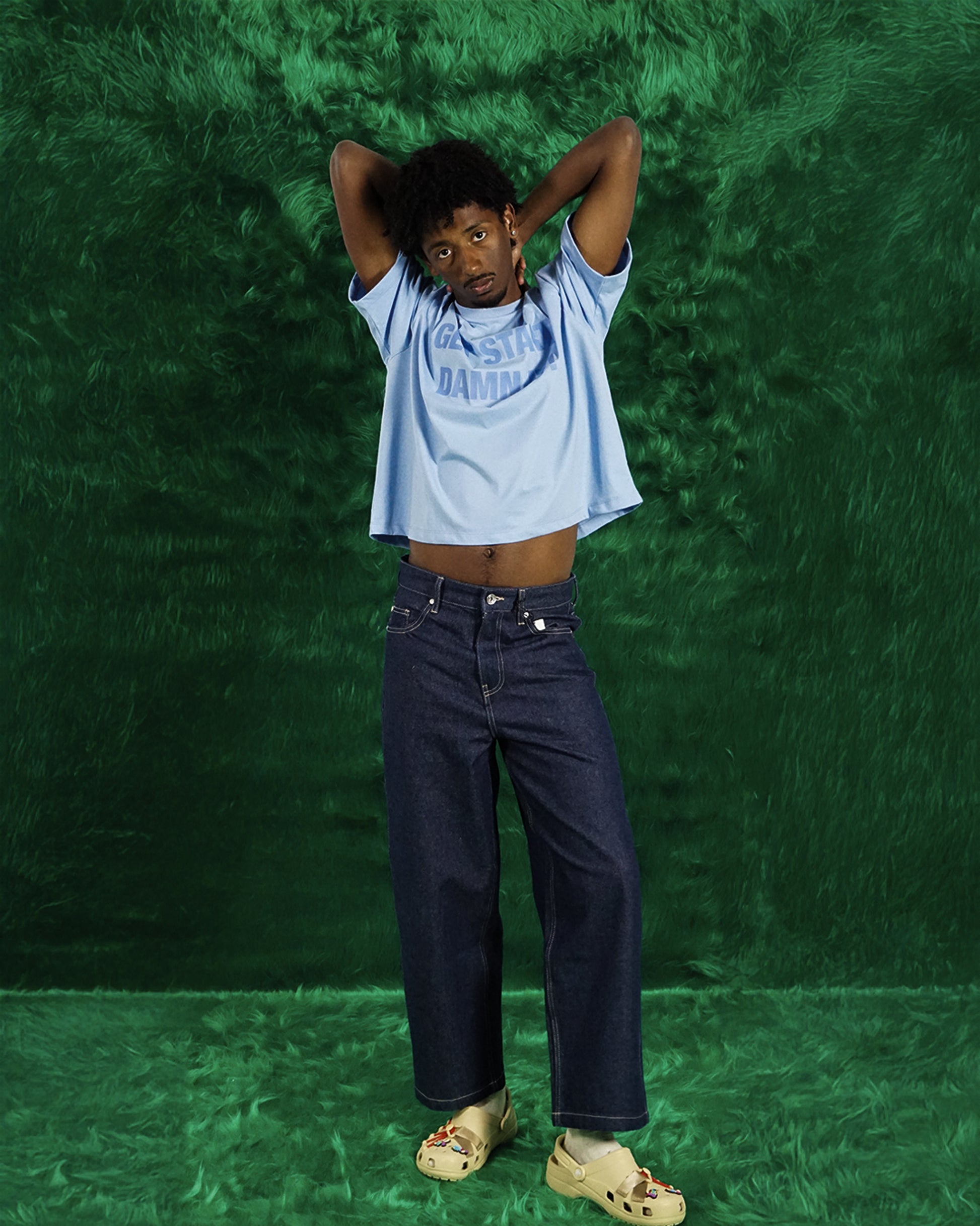 Camiseta Cropped ´GET STARTED, DAMN IT!`