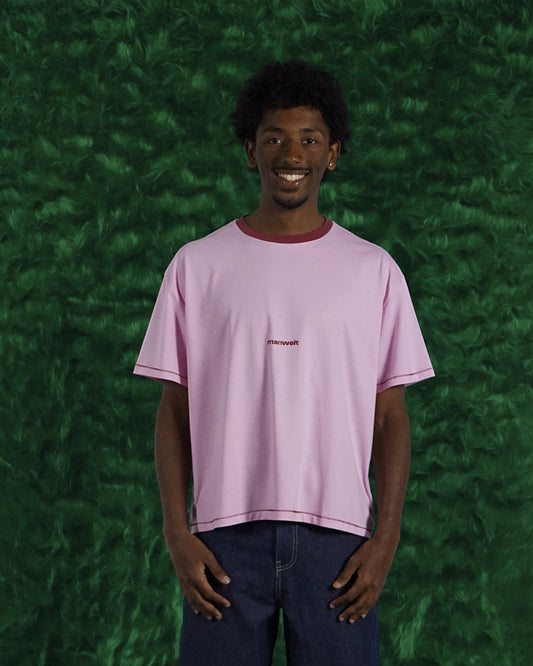 Camiseta Contraste Rosa