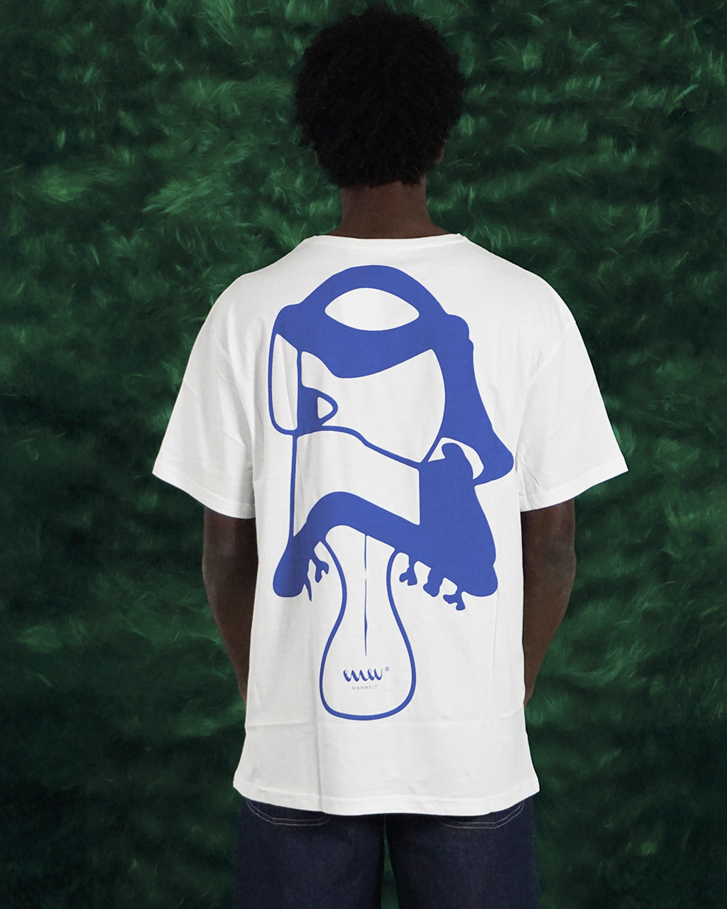 Camiseta Oversize Monstruo Azul